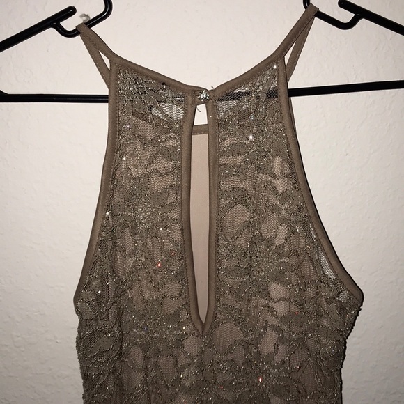 Rue 21 Gold Glitter Dress M - Picture 3 of 7